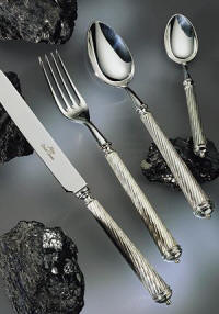Cable in silver plate by Alain Saint-Joanis