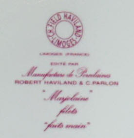 The CH Field Haviland mark from 1941 to today
