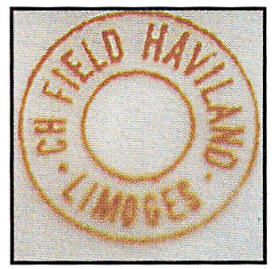 The CH Field Haviland mark from 1882-1900