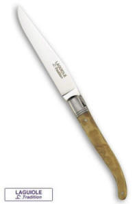 Laguiole steak knife in wood by Alain Saint-Joanis