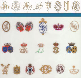 an example of monograms from Robert Haviland & C. Parlon and Jammet Seignolles