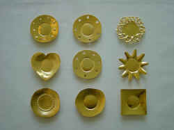 Rambaud gold saucers, available in platinum
