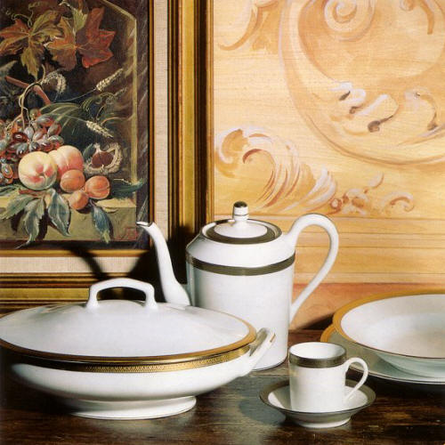 malmaison gold and platinum by Haviland Parlon, Limoges porcelain of distinction