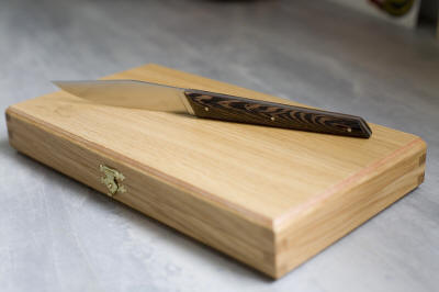Y2 hand made steak knives in exotic woods from France