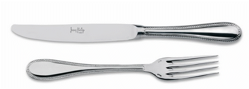 Perles classic flatware in silver by jean philip