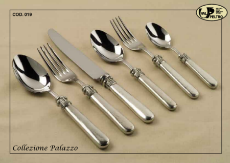 Fine Italian Pewter Flatware, Palazzo by Valpeltro