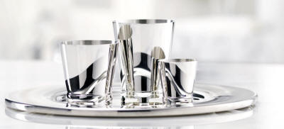 Sterling Silver and Silver Plate Drinkware,wine,vodka and water goblet by Robbe & Berking