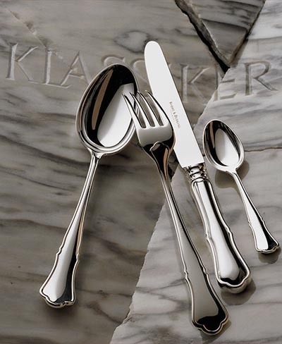 Sterling Silver Flatware, Alt-Chippendale by Robbe and Berking, specialists in hand crafted silverware