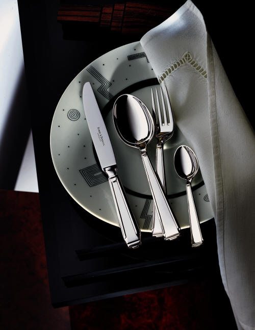 Robbe and Berking Sterling Silver Flatware, Art Deco