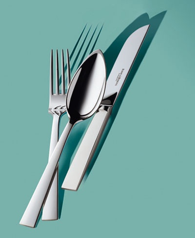 Contemporary flatware in sterling silver, Riva by Robbe and Berking of Germany