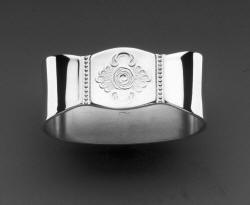 Sterling Silver Napkin Ring - Rosenmuster