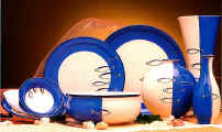 Ceramic dinnerware by Artesa blue_fish