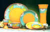 hand painted dinnerware margaritas by Artesa