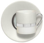 Platinum with silver background dinnerware by Jammet Seignolles of Limoges