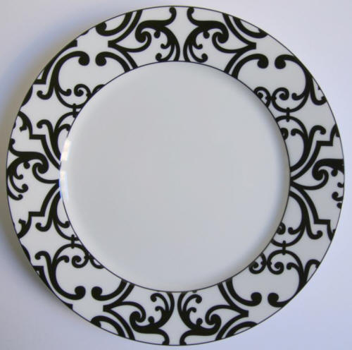black and white dinnerware, Consenza black by jammet seignolles