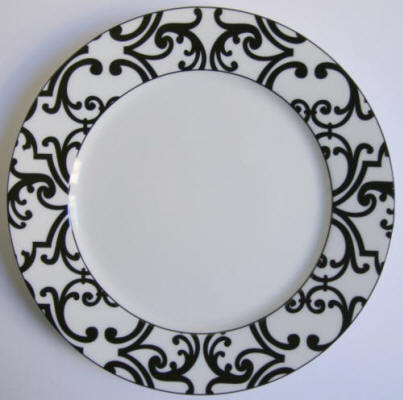 black and white dinnerware, Consenza black by jammet seignolles