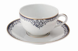 Arborescence tea cup by Seignolles, fine Limoges dinnerware