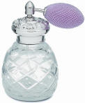 Sterling Silver Gifts for Ladies -  handmade scent spray embossed sterling silver and crystal