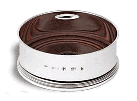 Sterling Silver Straight sided Wine Coasters by Broadway