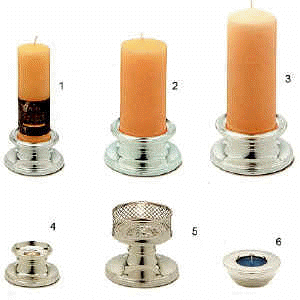 sterling silver candleholders